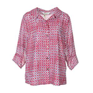 [몬테밀라노]러블리 나염 뒷주름 블라우스 QL506B2604A