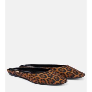 생로랑 Lido 레오파드 프린트 뮬 P01027114