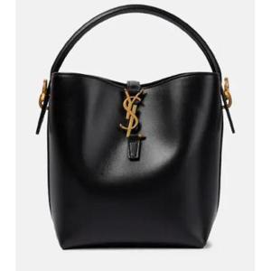 생로랑 Le 37 스몰 레더 버킷 백 P00830349