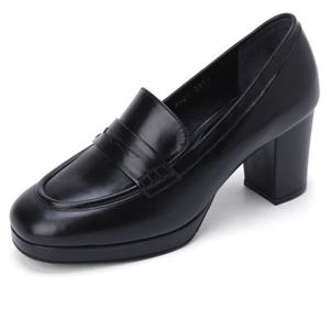 금강제화 르느와르 여성 RENPUC4801K1 7cm 가보시 로퍼 힐 여성구두