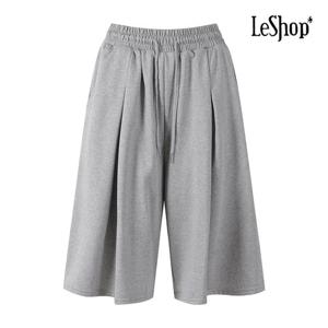 르샵  밴딩 와이드 주름 5부 팬츠 (BP5PT007A)