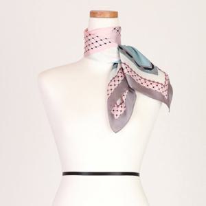 [샵앤]여성 중년 가을 라인 실크필링 고급 스카프 LMD-WSC-0378-