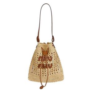 미우미우 5ND016 2DO1 F0A5T 우븐 패브릭 미니백