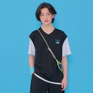 [오션스카이] 남아 쿨 브이넥 레이어드 반팔 티셔츠-ECJB5837E03