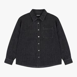 잠뱅이 동백01 블랙오버핏긴기장데님셔츠 AP5DDH986