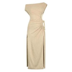 26 SS 로베르토 카발리 비대칭 네크라인 미디 드레스 UWT121TG001 TP437413300