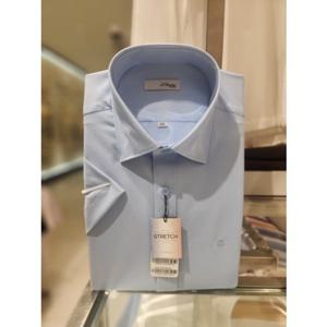 듀퐁셔츠  슬림핏 반팔 SE5MM21HS303SBU 블루 스트레치원단
