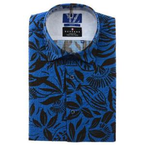 [예작]YJEMUA652_밑단일자 면스판 프린트 슬림핏 반소매