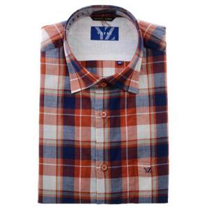 [예작]YJEMUA661_밑단일자 약써커 빅체크 일반핏 반소매