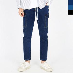 [리빌모아]남자 카고 밴딩 스판 청바지 데님 DJ2-JEA-SJMM5570