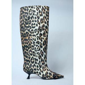 26 SS 가니 여성 레오파드 아이릿 슬라우치 하이 샤프트 부츠 gan0259051brn
