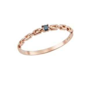 [로이드] 청명한 블루다이아 14K GOLD 반지 LRF18008D