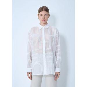 26 SS 토템 여성 클래식 크로셰 셔츠  tot0261000wht