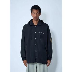 26 SS 발렌시아가 남성 로고 모티프 윈드브레이커 재킷  bal0161005blk