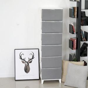 모던 에센셜 플라스틱서랍장 6단