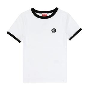 겐조 FF52TS1564SJ 01 보케 플라워 콘트라스트 링거 여성 반팔티