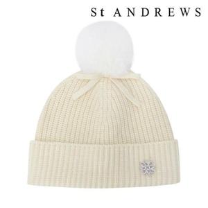 [세인트앤드류스]여성 탈착 폼폼 별 심볼 비니 (821D4CP492YL)