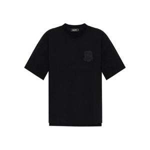 26 SS 디스퀘어드2 배지 자수 코튼 티셔츠 S74GD1468D20071 TP441458167