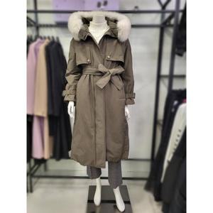 SI 세이브존03 SI 야상형루즈핏 덕 여성패딩 롱코트 BSJHYSH926280KH