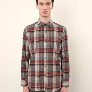 [웰메이드][부산본점] 가을캐롯오렌지빅체크셔츠 MITNL4F8211