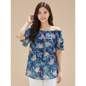 [꼼빠니아]프릴 트로피컬 블라우스_CAAU5-WRB360
