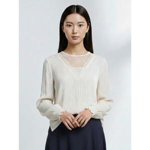 [조이너스]벨벳 주름 시스루 티셔츠_JAAW0-SKL080