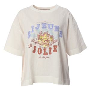 [안지크]자수포인트린넨티셔츠 AJ2TS5360