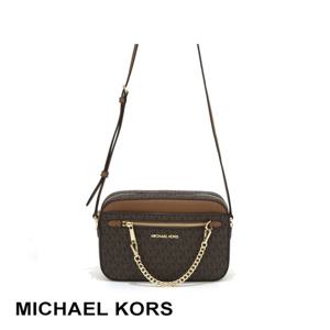 마이클코어스 제트 세트 아이템 로고체인 35S1GTTC9B BROWN