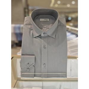 [듀퐁] (SE5FM21LS305SGY) 2025년FW 슬림핏 폴리레이온 스판 솔리드 그레이남방