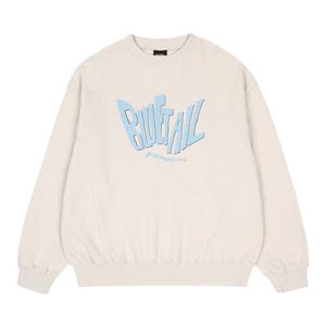 [블루테일]라이트그레이 레터링 나염 맨투맨 티셔츠AYI3TS02LG