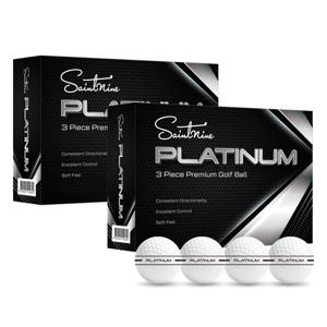 세인트나인 플래티넘 3피스 시그니처 블랙라인 고반발 저압축 골프공 24구