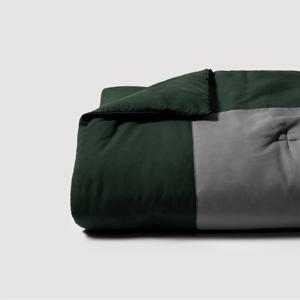 [JAJU/자주] 고밀도 패치워크 차렵이불 SS 다크그린