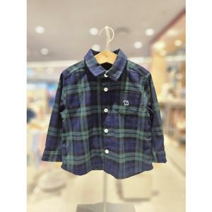 블루독베이비[hu] 25FW가을겨울신상 (GN)클래식체크셔츠 45A14-320-01 유아셔츠 티셔츠 남방 상의