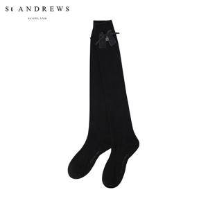 [세인트앤드류스] 여성 리본 별 심볼 케이블 논슬립 니삭스 821E3SC258_BK