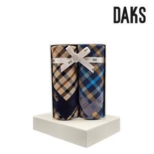 [닥스(손수건)]2매 선염 손수건 세트 DDO1215/DEI2106