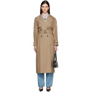 26 SS 막스마라 여성 탠 오텔로 트렌치 코트 251118F067000