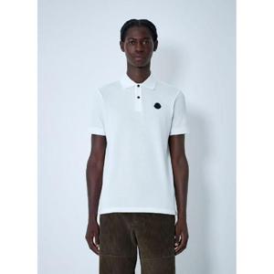 26 SS 몽클레어 남성 로고 모티프 폴로 셔츠 mon0162030wht