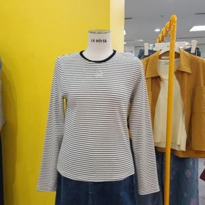 르피타 DP01 라운드스트라이프티셔츠 L253BTS912