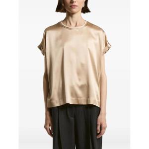 26 SS 페세리코 반소매 실크 혼방 탑 S068082372D TP442945247