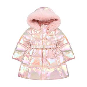 [프랜치켓] 여아겨울패딩 핑크 샤이닝 다운 점퍼 Q55DSJ010P1