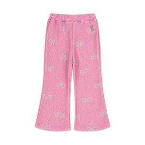 [프랜치켓] 여아키즈겨울바지 핑크 리본나염 바지 Q55DDP220P1