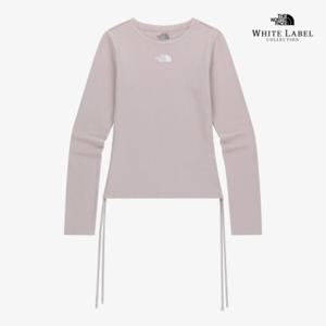 노스페이스 화이트라벨 여성 셔링 긴팔 라운드티 NT7TR80J