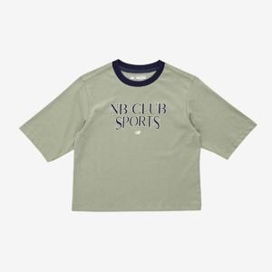 뉴발란스키즈반팔티 PQC NK9BF3101U-BU ESSENTIAL 7부 로고 긴팔티