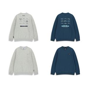 내셔널지오그래픽키즈 K254USW010 키즈 백그래픽 맨투맨 (기모)