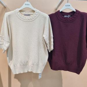 라티움 HC34 부드럽고 착용감좋은 목선소매포인트 듀플KT 5부니트티 T2533sw01