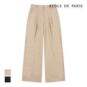 [에꼴드파리][에꼴드파리] 이중핀턱 와이드핏 팬츠_RB32WPCM30Z