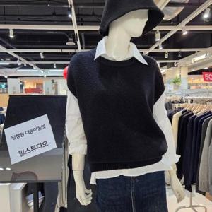 밀스튜디오 DP02 루즈핏박시 조끼 LRAIVS114