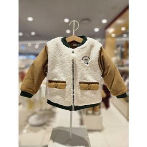 블루독베이비[hu]25.FW겨울신상 BE)컬러매치FUR점퍼 45C14-113-03 뽀글이점퍼 패딩점퍼 퍼자켓 아우터