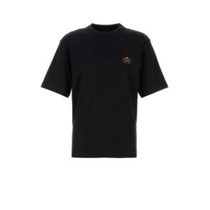 26 SS 프라다 로고 엠브로이디드 크루넥 티셔츠 블랙 UJN837SWM2240