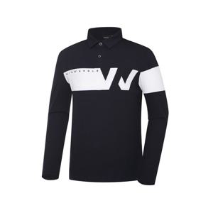 [와이드앵글]남성 CO W 로고 블럭 폴로 티셔츠 WMU23212N4